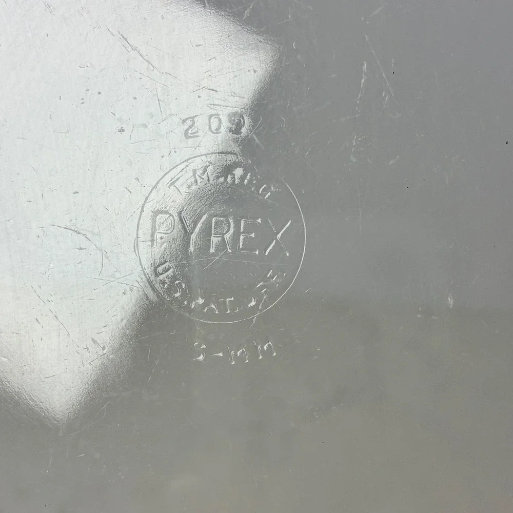 Pyrex Pie Plate 9.5in Glass 209 Vtg MidCenty Baking Dish Farmhouse Retro Grandma